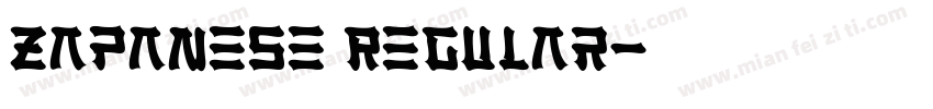 Zapanese Regular字体转换